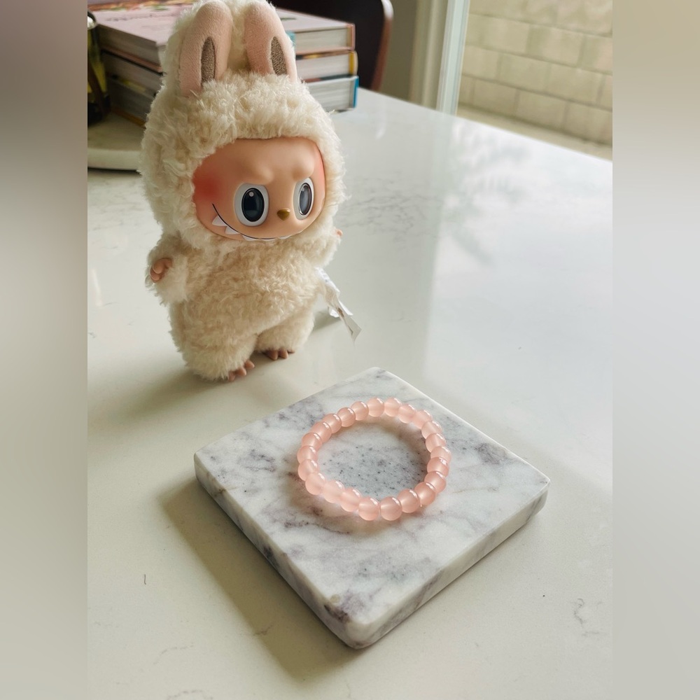 Labubu’s Rose Quartz Necklace